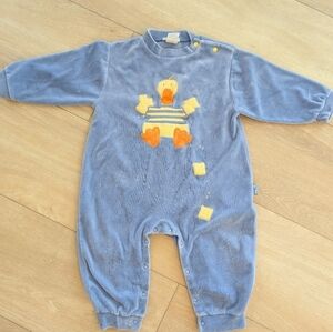 Le Top 24M Velvour Duck One Piece Outfit Blue